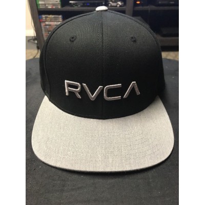 RVCA black/grey Snapback Hat Brand New  eb-34394125
